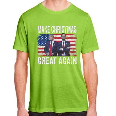 Dancing Trump Santa And Dj Vance Make Christmas Great Again Adult ChromaSoft Performance T-Shirt