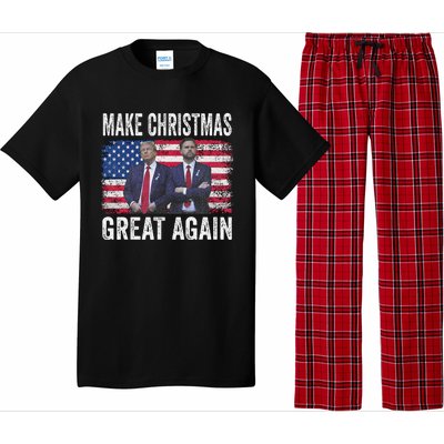 Dancing Trump Santa And Dj Vance Make Christmas Great Again Pajama Set