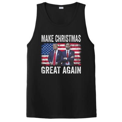 Dancing Trump Santa And Dj Vance Make Christmas Great Again PosiCharge Competitor Tank