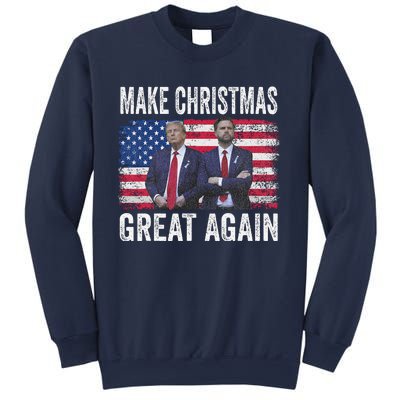 Dancing Trump Santa And Dj Vance Make Christmas Great Again Sweatshirt