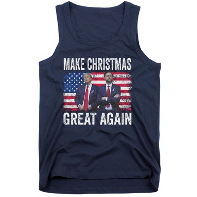 Dancing Trump Santa And Dj Vance Make Christmas Great Again Tank Top