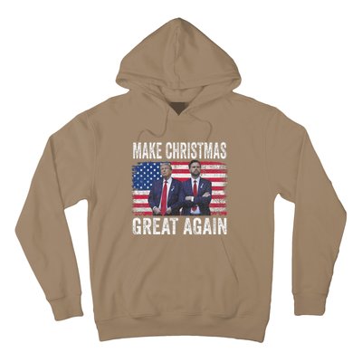 Dancing Trump Santa And Dj Vance Make Christmas Great Again Hoodie