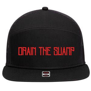 Drain The Swamp 7 Panel Mesh Trucker Snapback Hat