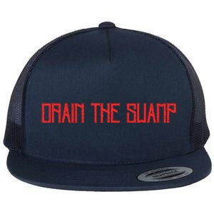 Drain The Swamp Flat Bill Trucker Hat