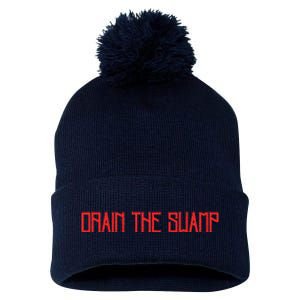 Drain The Swamp Pom Pom 12in Knit Beanie