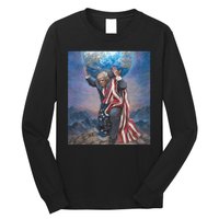 Donald Trump Saving The World Usa Eleciton Long Sleeve Shirt