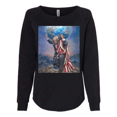 Donald Trump Saving The World Usa Eleciton Womens California Wash Sweatshirt