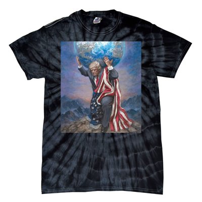 Donald Trump Saving The World Usa Eleciton Tie-Dye T-Shirt