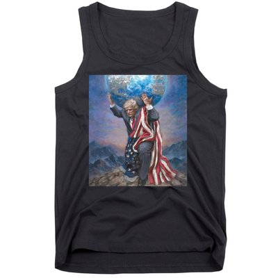 Donald Trump Saving The World Usa Eleciton Tank Top