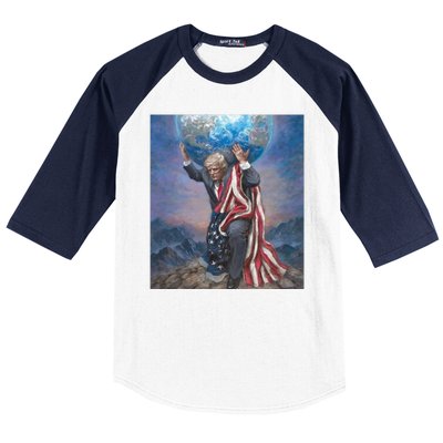 Donald Trump Saving The World Usa Eleciton Baseball Sleeve Shirt