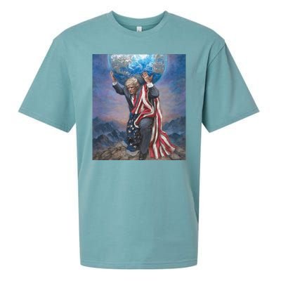 Donald Trump Saving The World Usa Eleciton Sueded Cloud Jersey T-Shirt