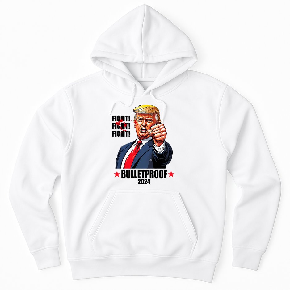 Donald Trump Shot Bulletproof Fight 2024 Election Hoodie