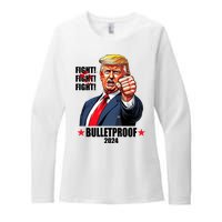 Donald Trump Shot Bulletproof Fight 2024 Election Womens CVC Long Sleeve Shirt