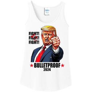 Donald Trump Shot Bulletproof Fight 2024 Election Ladies Essential Tank