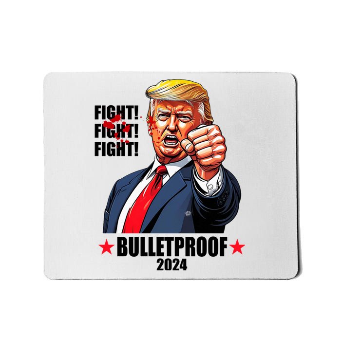 Donald Trump Shot Bulletproof Fight 2024 Election Mousepad