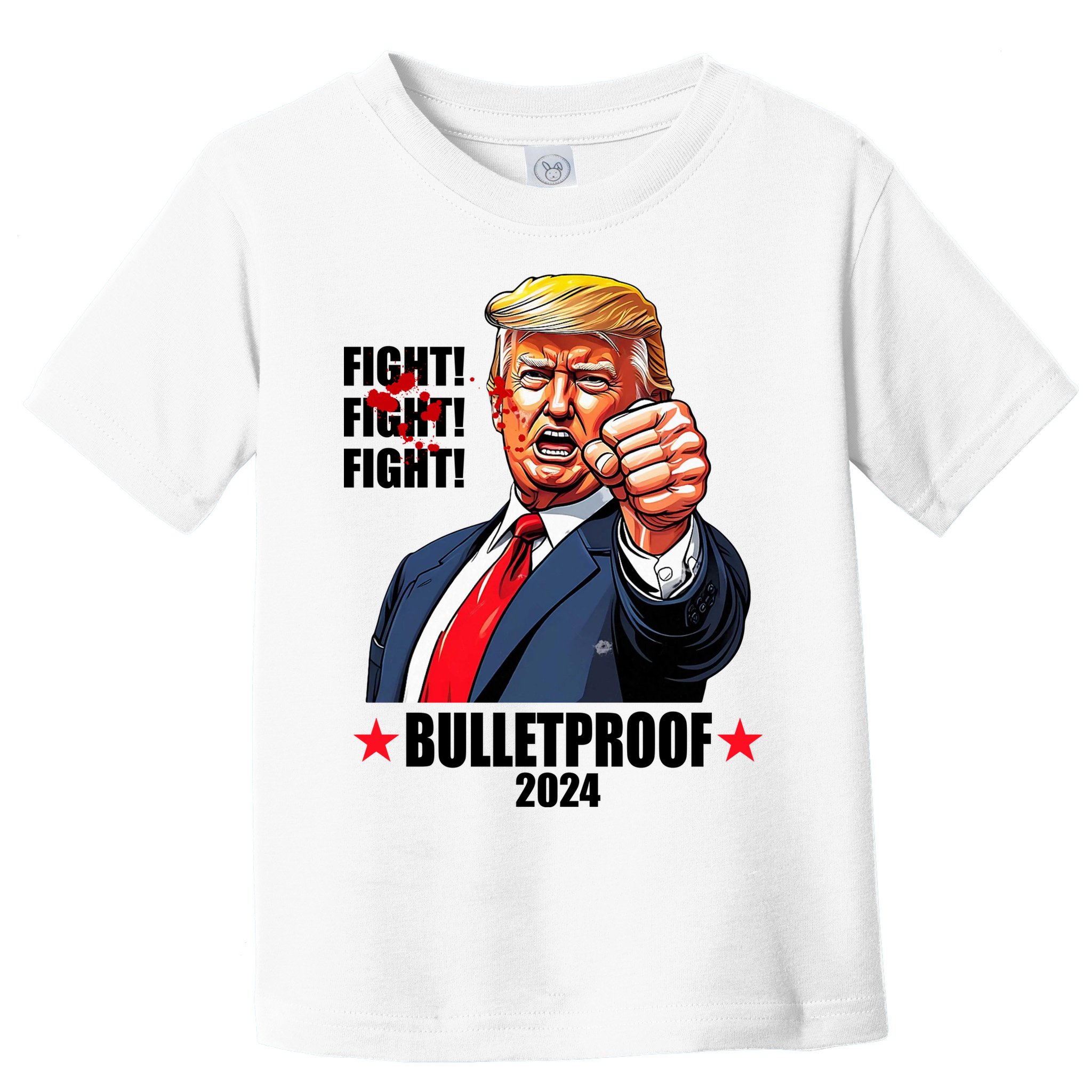 Donald Trump Shot Bulletproof Fight 2024 Election Toddler T-Shirt