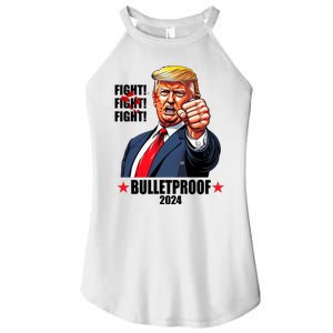 Donald Trump Shot Bulletproof Fight 2024 Election Women's Perfect Tri Rocker Tank