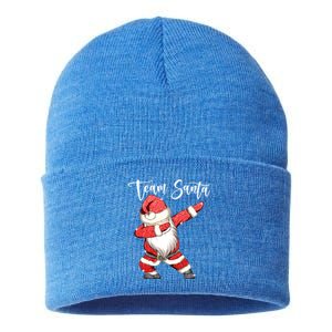 Dabbing Team Santa Claus Christmas Tree Lights Dab Xmas Cute Gift Sustainable Knit Beanie