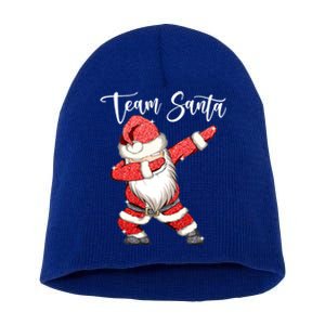 Dabbing Team Santa Claus Christmas Tree Lights Dab Xmas Cute Gift Short Acrylic Beanie