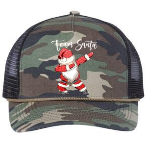 Dabbing Team Santa Claus Christmas Tree Lights Dab Xmas Cute Gift Retro Rope Trucker Hat Cap