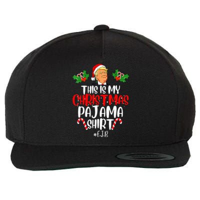 Donald Trump Santa This Is My Christmas Pajama Wool Snapback Cap