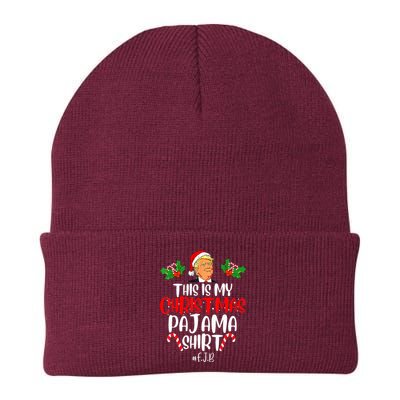 Donald Trump Santa This Is My Christmas Pajama Knit Cap Winter Beanie