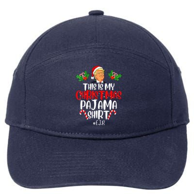 Donald Trump Santa This Is My Christmas Pajama 7-Panel Snapback Hat