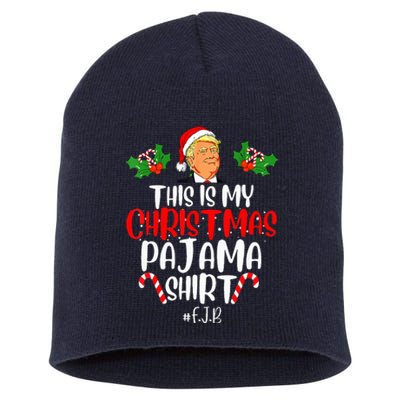 Donald Trump Santa This Is My Christmas Pajama Short Acrylic Beanie