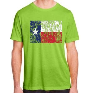 Distressed Texas State Flag Houston Austin Tx El Paso Adult ChromaSoft Performance T-Shirt