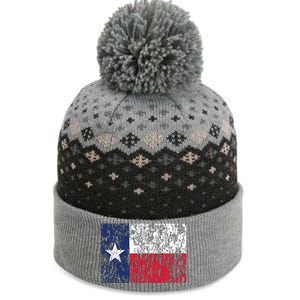 Distressed Texas State Flag Houston Austin Tx El Paso The Baniff Cuffed Pom Beanie