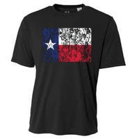 Distressed Texas State Flag Houston Austin Tx El Paso Cooling Performance Crew T-Shirt