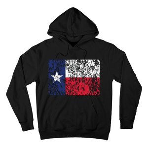 Distressed Texas State Flag Houston Austin Tx El Paso Hoodie