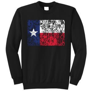 Distressed Texas State Flag Houston Austin Tx El Paso Sweatshirt