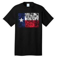 Distressed Texas State Flag Houston Austin Tx El Paso Tall T-Shirt