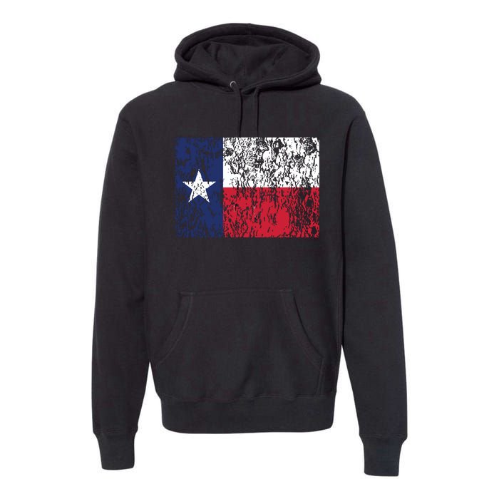 Distressed Texas State Flag Houston Austin Tx El Paso Premium Hoodie