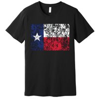 Distressed Texas State Flag Houston Austin Tx El Paso Premium T-Shirt