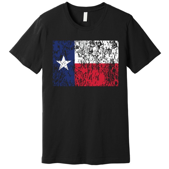 Distressed Texas State Flag Houston Austin Tx El Paso Premium T-Shirt