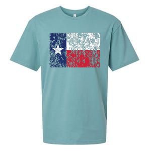 Distressed Texas State Flag Houston Austin Tx El Paso Sueded Cloud Jersey T-Shirt