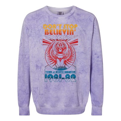 Don t StopBelievenVintage 1981 1982 Colorblast Crewneck Sweatshirt