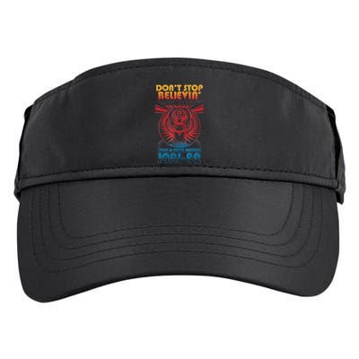 Don t StopBelievenVintage 1981 1982 Adult Drive Performance Visor