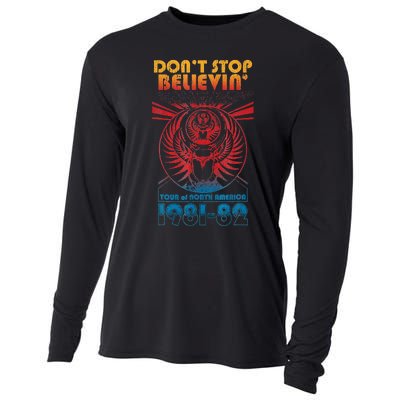 Don t StopBelievenVintage 1981 1982 Cooling Performance Long Sleeve Crew