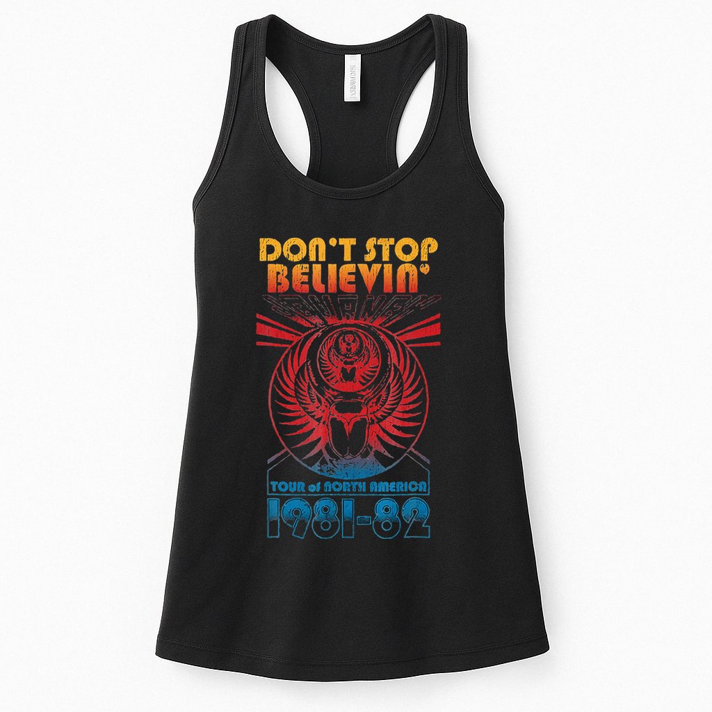Don t StopBelievenVintage 1981 1982 Womens Tank Top