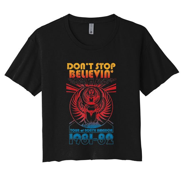 Don t StopBelievenVintage 1981 1982 Crop Top