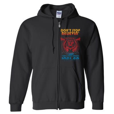 Don t StopBelievenVintage 1981 1982 Full Zip Hoodie