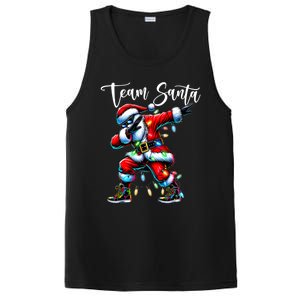 Dabbing Team Santa Claus Christmas Tree Lights Dab Xmas Great Gift PosiCharge Competitor Tank