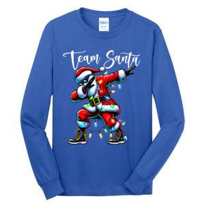 Dabbing Team Santa Claus Christmas Tree Lights Dab Xmas Great Gift Tall Long Sleeve T-Shirt