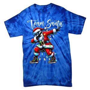 Dabbing Team Santa Claus Christmas Tree Lights Dab Xmas Great Gift Tie-Dye T-Shirt