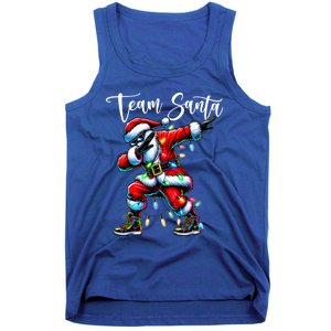 Dabbing Team Santa Claus Christmas Tree Lights Dab Xmas Great Gift Tank Top