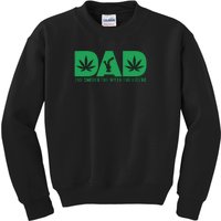 Dad The Smoker The Myth The Legend Smoke Marijuana Kids Sweatshirt