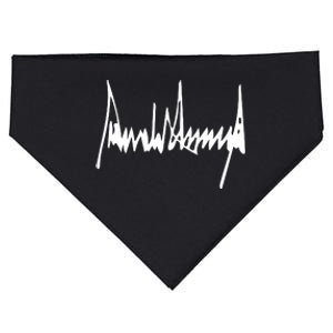 Donald Trump Signature America Country Usa Presidents Day USA-Made Doggie Bandana